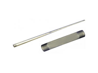 Rør rustfri m/gevind 1/2"