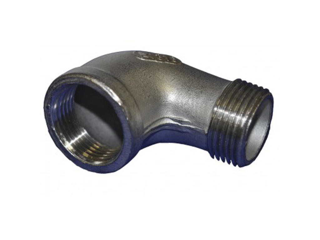 Angle stainless stellI, 92 degrees sleeve/nippleple