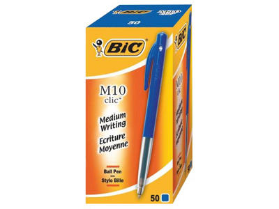 Ball pens, 50 pcs bic m10, medium