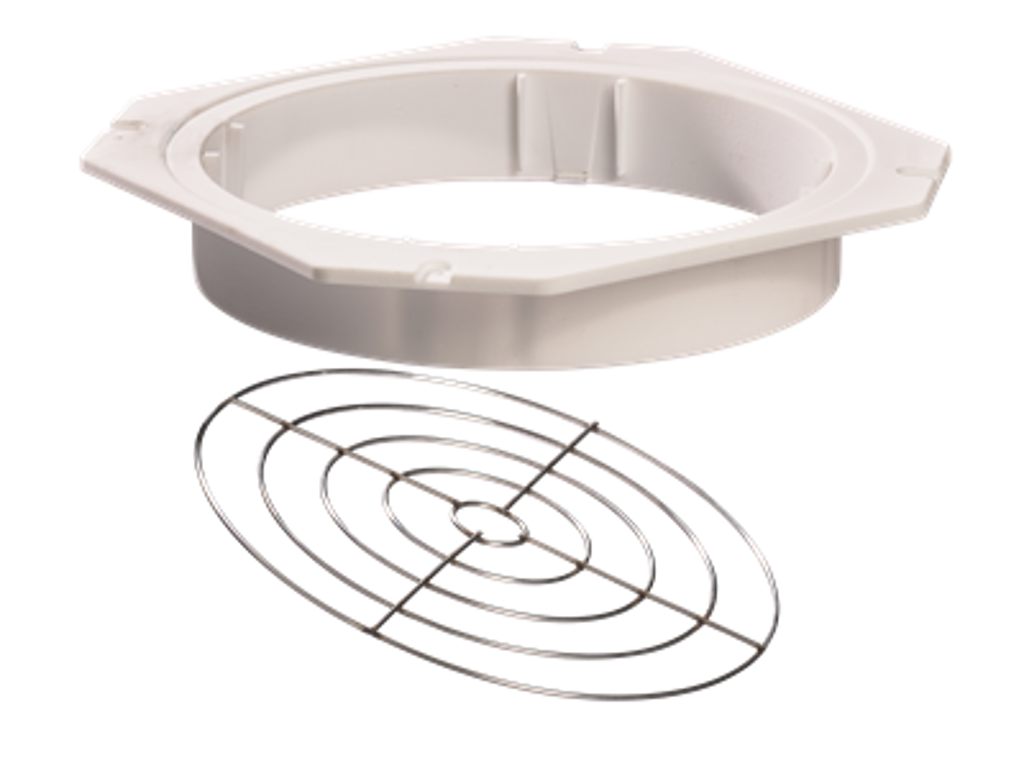 Montagebøsning med rustfri gitter, til veng lampe