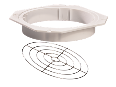 Montagebøsning med rustfri gitter, til veng lampe